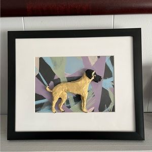 My Mixed Media Artwork of Great Dane